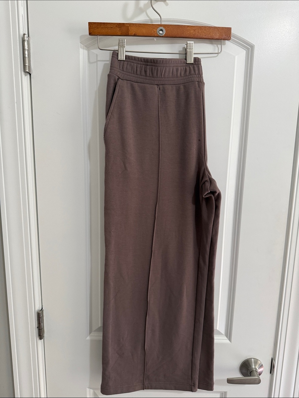 AnyBody Wide Leg Pants in Dusky Brown
